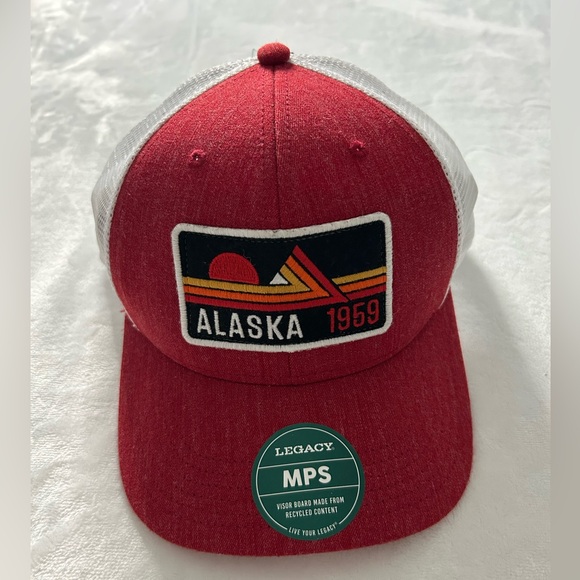 NWT Legacy Red Alaska 1959 SnapBack Trucker‎ Hat - Picture 1 of 9